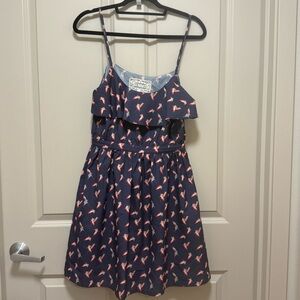 Pink Martini Navy Dress with Pink Pattern